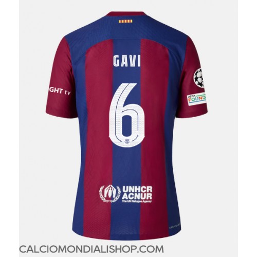 Maglie da calcio Barcelona Paez Gavi #6 Prima Maglia 2023-24 Manica Corta